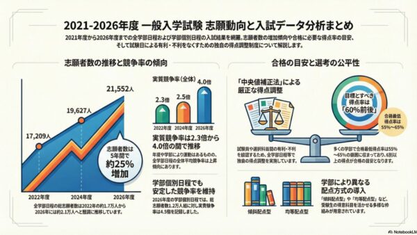 関西学院大学は2026年度入試で難化？合格者数の推移と学部別倍率を分析